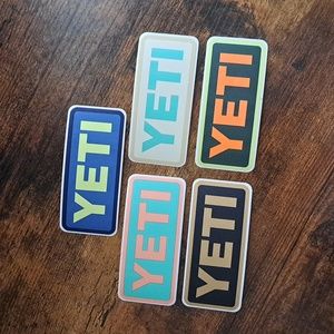 Yeti Stickers Set of 5